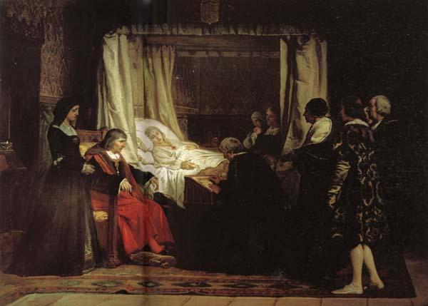 Eduardo Rosales Gallinas The Testament of Isabella the Catholic Sweden oil painting art